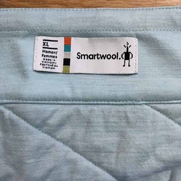 Smartwool Smartloft Skirt Womens XL Blue Wool Blend Quilted Outdoor Gorpcore Ski - Picture 2 of 8